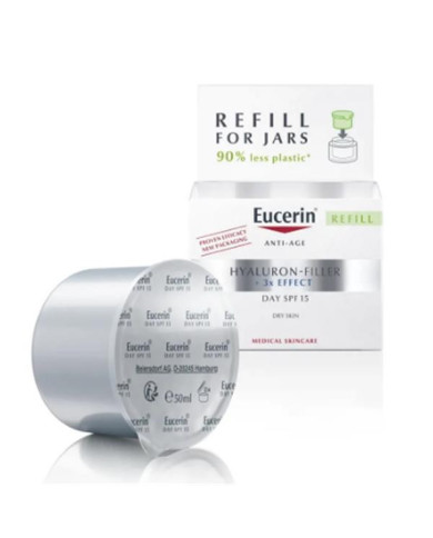 EUCERIN HYALURON-FILLER RECARGA CREME DIA PELE SECA SPF15 50ML