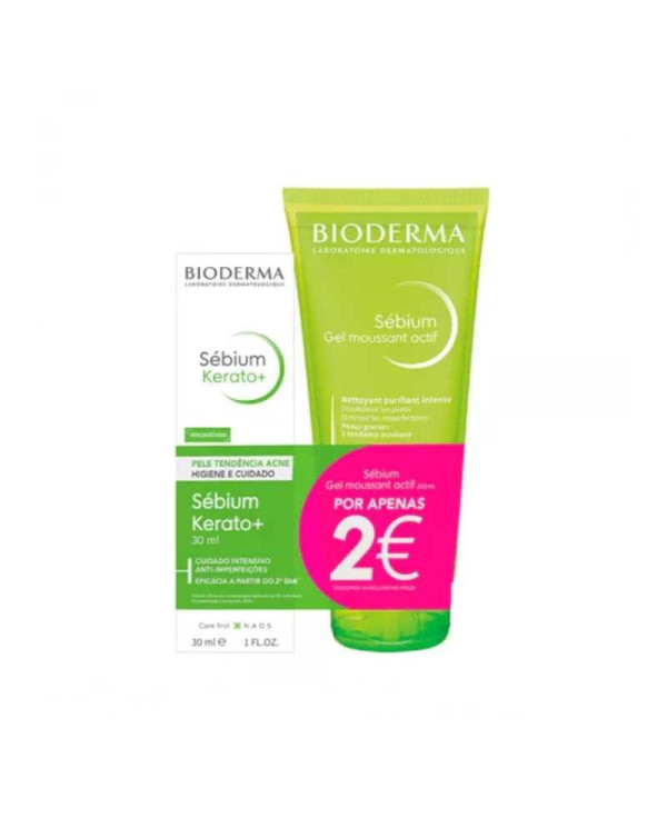 BIODERMA SEBIUM KERATO 30 ML + PROMO GEL MOUSSANT ACTIF 200 ML