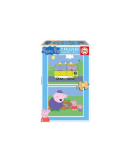 EDUCA 2X SUPER PUZZLE MADEIRA PEPPA PIG 9 PEÇAS