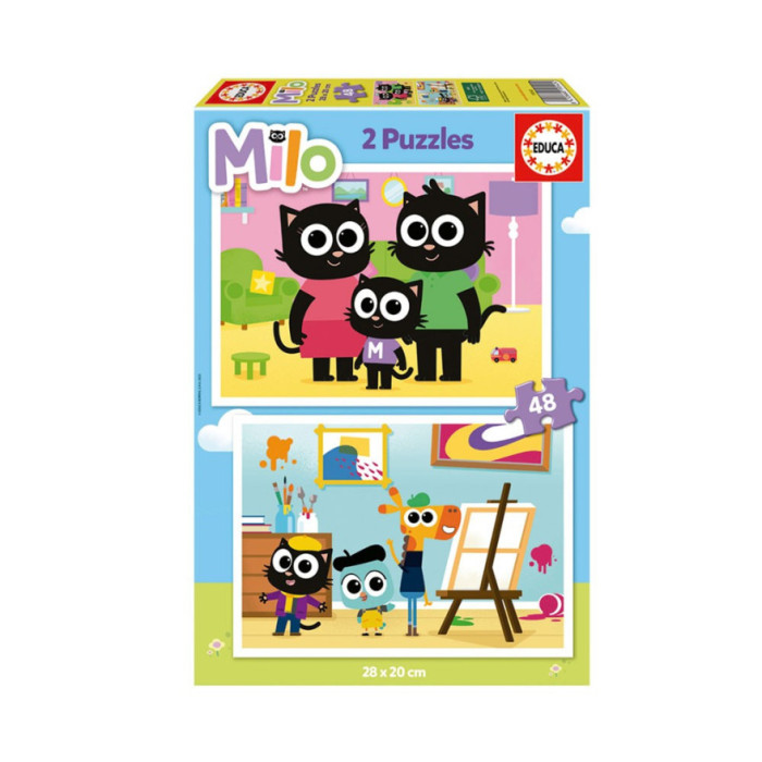 EDUCA 2X PUZZLE JUNIOR MILO 48 PEÇAS