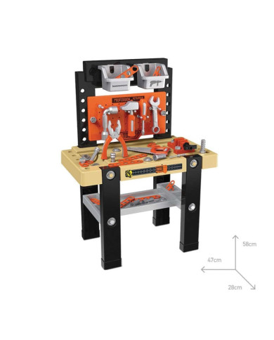 Banco de herramientas giratorio de 64 piezas