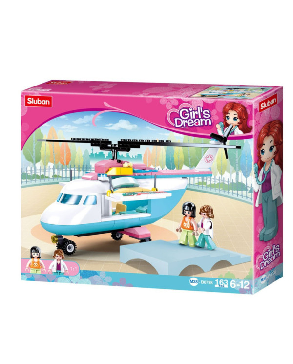 GIRLS DREAM HELICÓPTERO INTERVENÇÃO MÉDICA 163 PCS