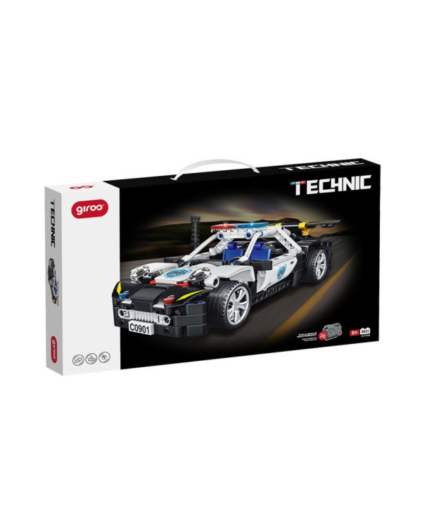 SWAT CARRO POLÍCIA ENCAIXES 8+ TECHNIC GIROS