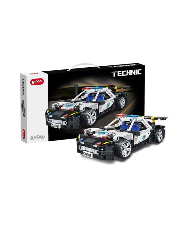 SWAT CARRO POLÍCIA ENCAIXES 8+ TECHNIC GIROS