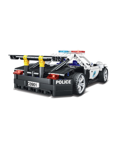 SWAT CARRO POLÍCIA ENCAIXES 8+ TECHNIC GIROS