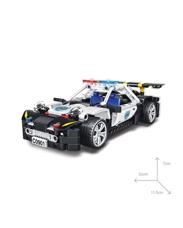 SWAT CARRO POLÍCIA ENCAIXES 8+ TECHNIC GIROS