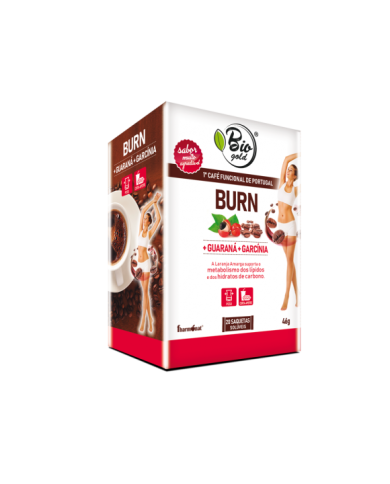 BIOGOLD BURN + GUARANÁ + GARCÍNIA 20 SAQUETAS