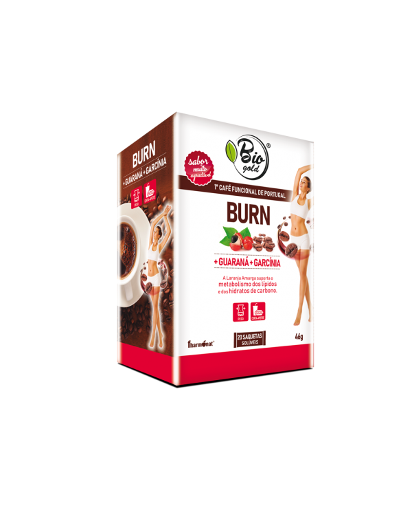 BIOGOLD BURN + GUARANÁ + GARCÍNIA 20 SAQUETAS