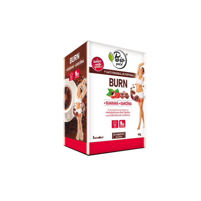 BIOGOLD BURN + GUARANÁ + GARCÍNIA 20 SAQUETAS