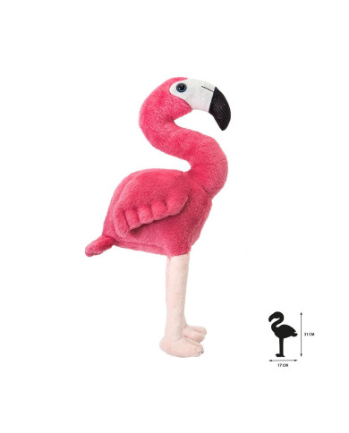 WILD PLANET PELUCHE ALL ABOUT NATURE GREEN FLAMINGO