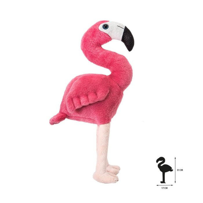 WILD PLANET PELUCHE ALL ABOUT NATURE GREEN FLAMINGO