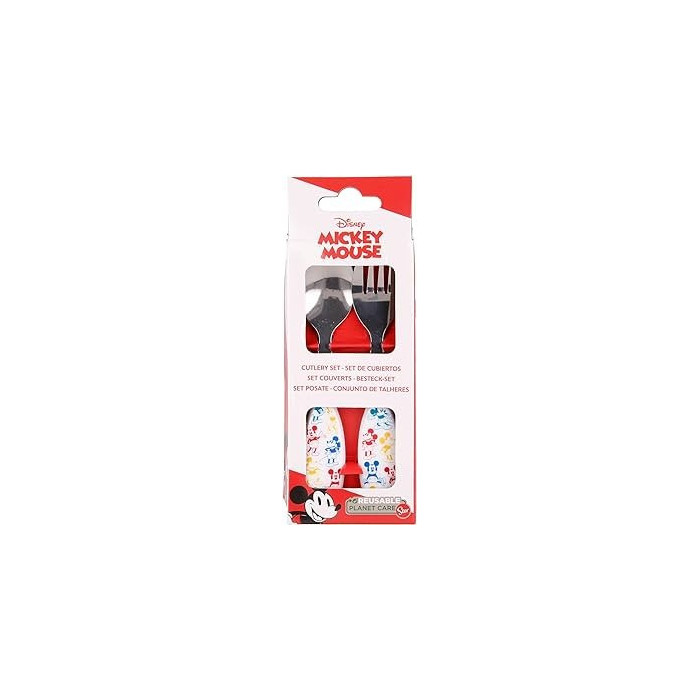 SET CUBIERTOS MICKEY 2 UNIDADES