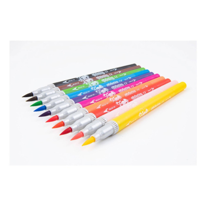 CAJA DE 10 MARACDORES PARA COLOREAR DE DOBLE PUNTA MINNIE