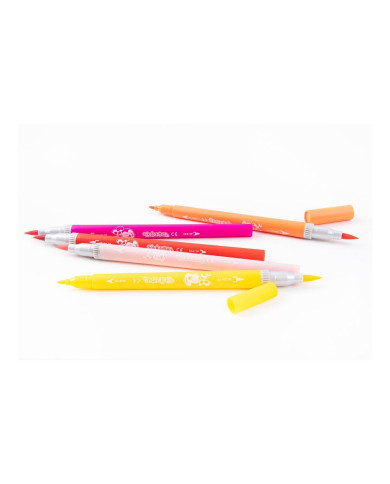 CAIXA 10 MARCADORES DUPLOS COLORINO MINNIE