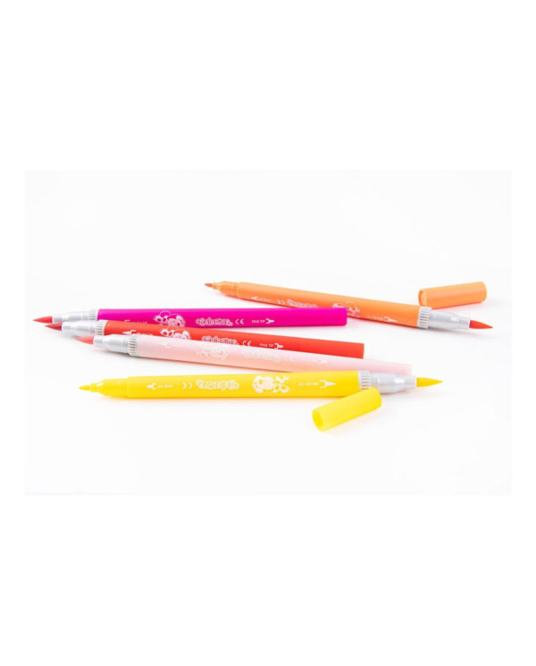 CAIXA 10 MARCADORES DUPLOS COLORINO MINNIE