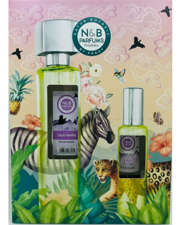 COFFRET NATAL N&B PERFUME MULHER LILY E VANILLA  R30 Nº479 150ML+ 50 ML