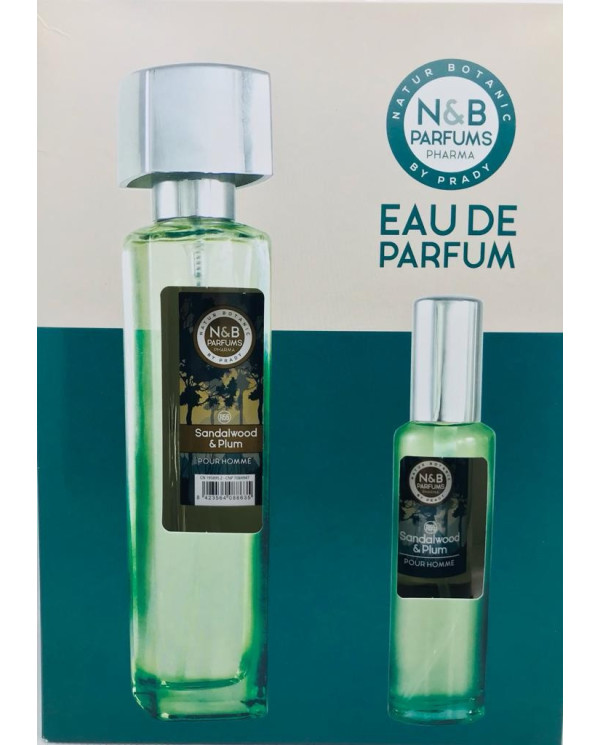COFFRET NATAL N&B PERFUME HOMEM SANDALWOOD E PLUM R55 150ML + 50ML
