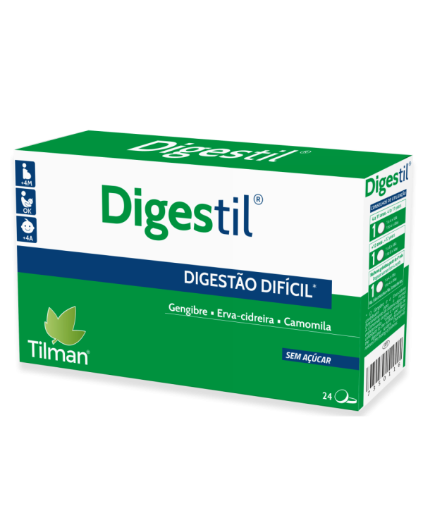 DIGESTIL - DIGESTÃO DIFICIL - 24 PASTILHAS TILMAN