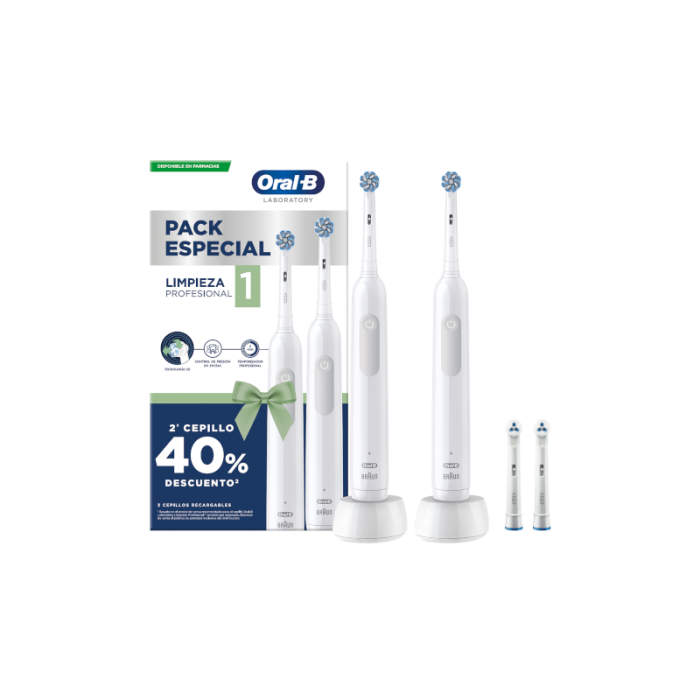 ORAL-B LIMPEZA PROFISSIONAL 1 DUO ESCOVA DENTE ELÉTRICA