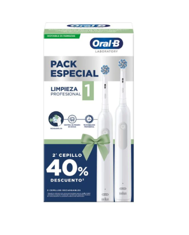 ORAL-B LIMPEZA PROFISSIONAL 1 DUO ESCOVA DENTE ELÉTRICA