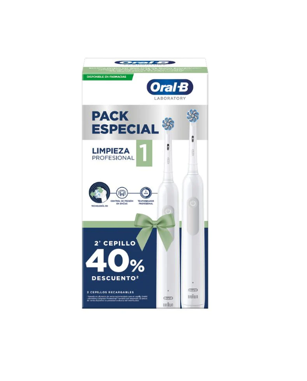 ORAL-B LIMPEZA PROFISSIONAL 1 DUO ESCOVA DENTE ELÉTRICA
