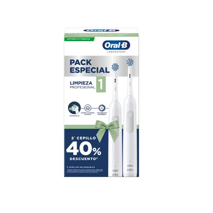 ORAL-B LIMPEZA PROFISSIONAL 1 DUO ESCOVA DENTE ELÉTRICA