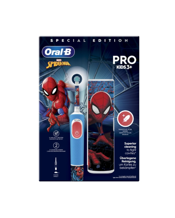 ORAL-B ESCOVA DE DENTES ELÉTRICA PRO KIDS SPIDER-MAN + ESTOJO