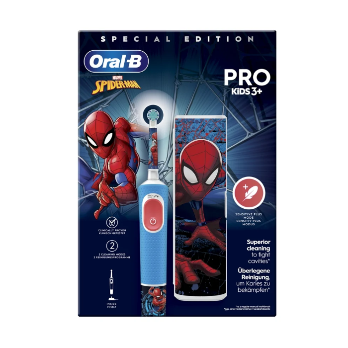 ORAL-B ESCOVA DE DENTES ELÉTRICA PRO KIDS SPIDER-MAN + ESTOJO