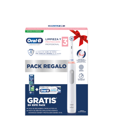 PACK DE CEPILLOS DE DIENTES ELÉCTRICOS ORAL-B LABORATORY PRO 3