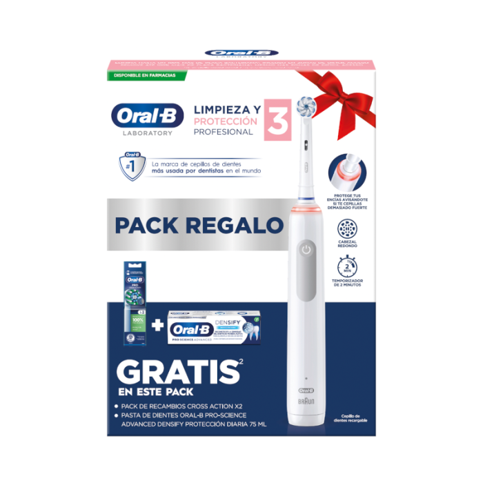 ORAL-B ESCOVA DE DENTES ELÉTRICA PACK LABORATORY PRO 3