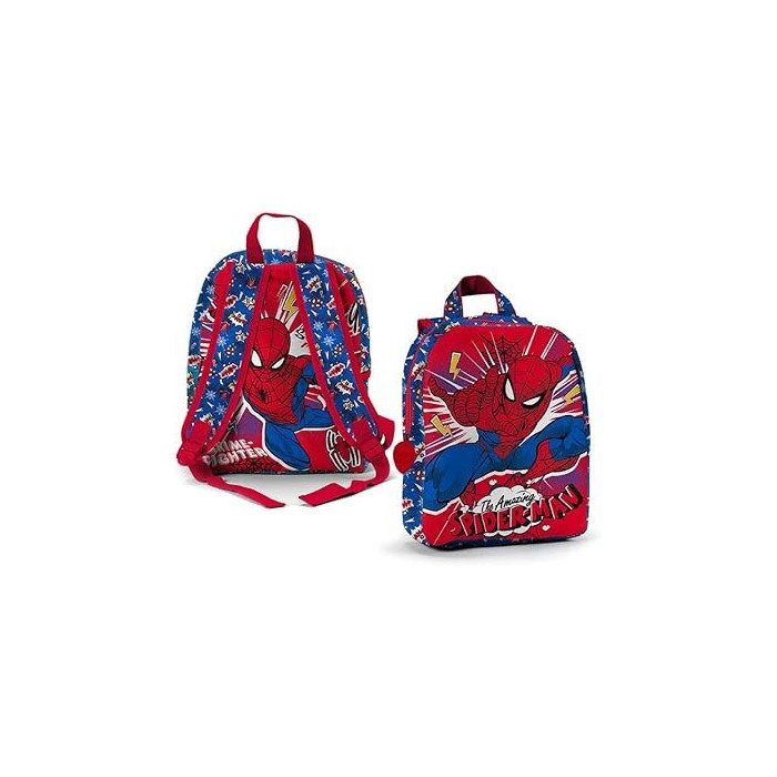 MOCHILA ESCOLINHA SPIDER-MAN 27 CM AZUL
