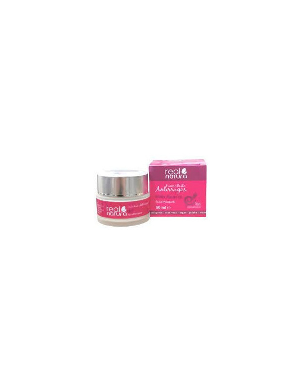 REAL NATURA CREMA ANTIARRUGAS BABOSA Y CARACOL + ROSA MOSQUETA 50 ML