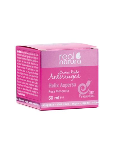 REAL NATURA CREMA ANTIARRUGAS BABOSA Y CARACOL + ROSA MOSQUETA 50 ML