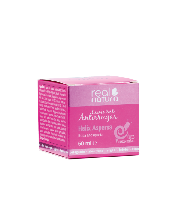 REAL NATURA CREMA ANTIARRUGAS BABOSA Y CARACOL + ROSA MOSQUETA 50 ML