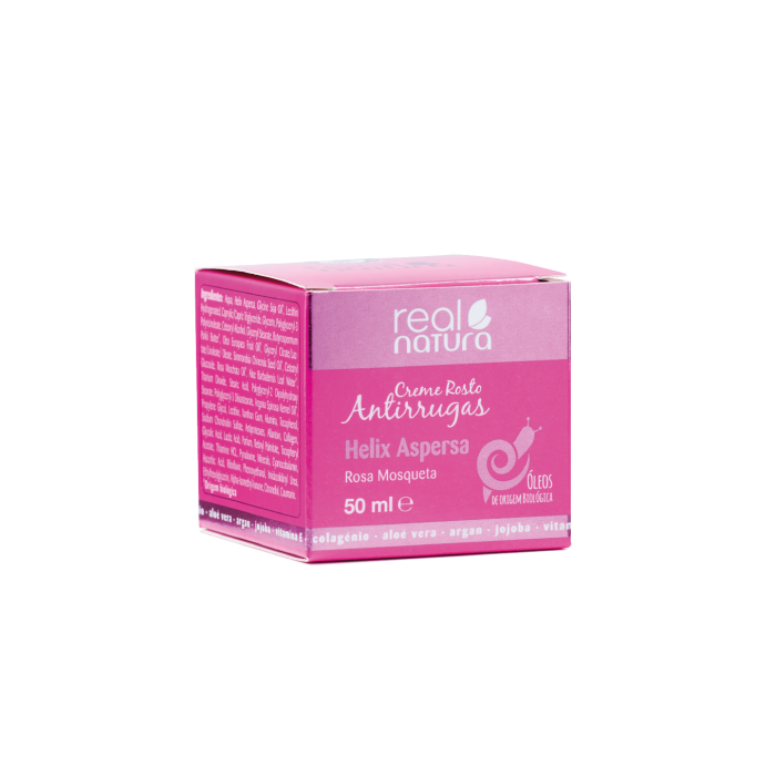 REAL NATURA CREME ANTIRRUGAS BABA CARACOL + ROSA MOSQUETA 50 ML