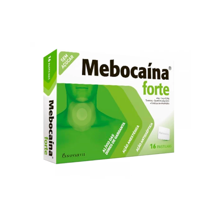 MEBOCAÍNA FORTE 4MG + 1MG + 0.2MG 16 PASTILHAS