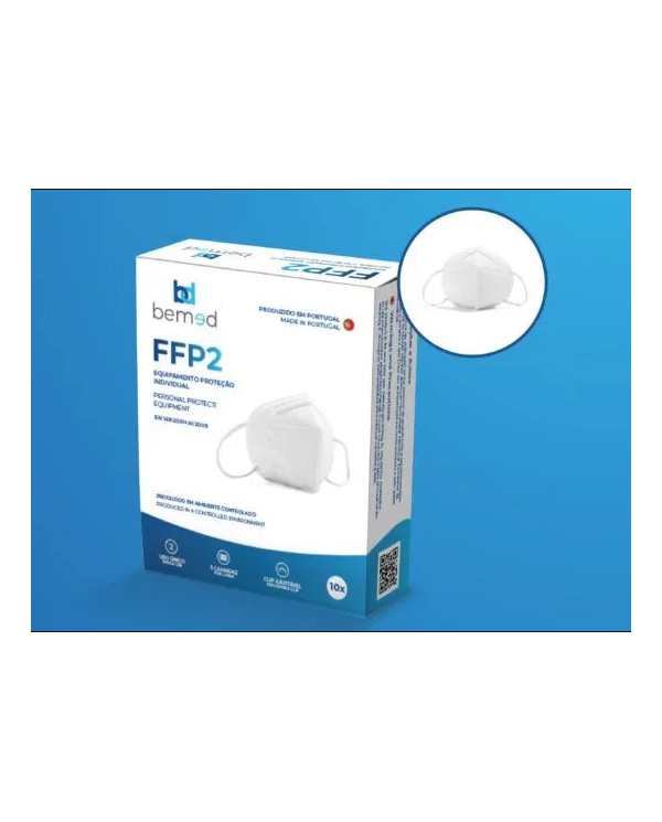 BEMED MÁSCARA PROTEÇÃO FFP2 10 UNIDADES