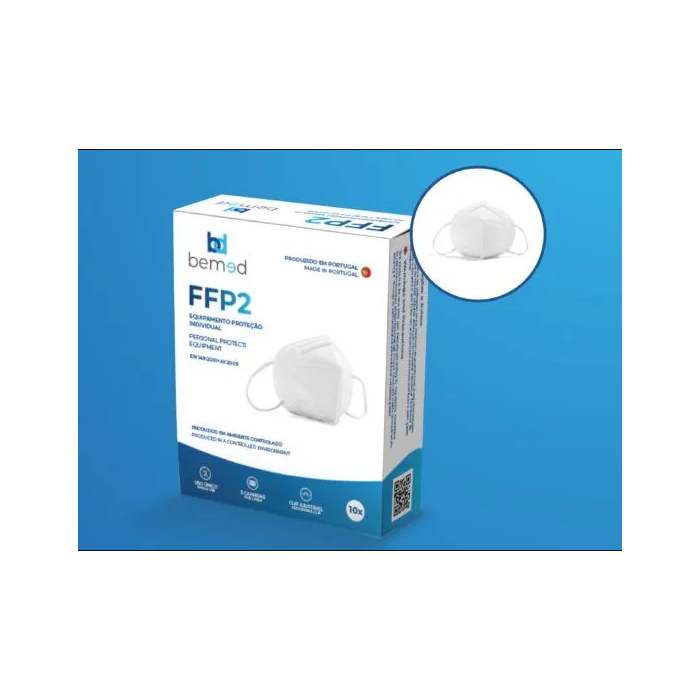 BEMED MÁSCARA PROTEÇÃO FFP2 10 UNIDADES