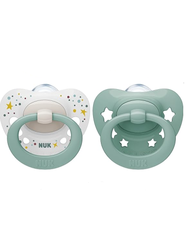 NUK SIGNATURE CHUPETE SILICONA VERDE 0-6M 2 UNID