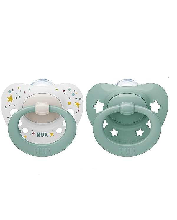 NUK CHUPETA SIGNATURE SILICONE VERDE 0-6M 2 UNID