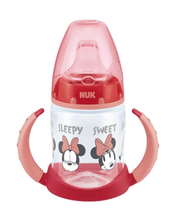 NUK BIBERÓN DE APRENDIZAJE MINNIE FIRST CHOICE ROJO 6-18M 150ML