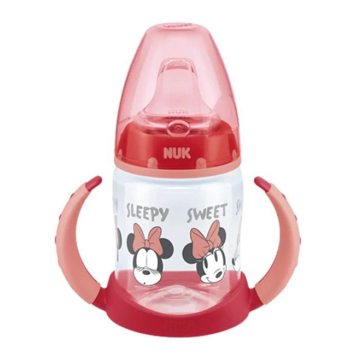 NUK BIBERÃO APRENDIZAGEM MINNIE FIRST CHOICE VERMELHO  6-18M 150ML