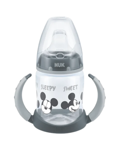 NUK BIBERÃO APRENDIZAGEM MICKEY FIRST CHOICE CINZA 6-18M 150ML