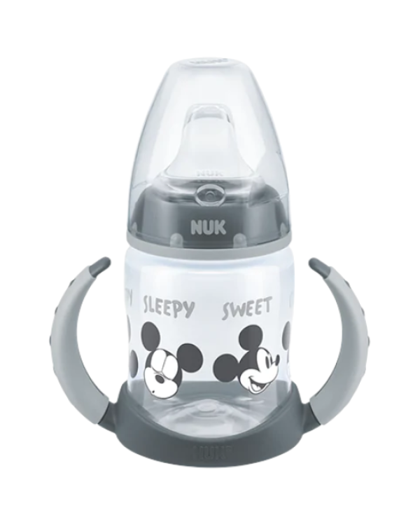 NUK BIBERÃO APRENDIZAGEM MICKEY FIRST CHOICE CINZA 6-18M 150ML