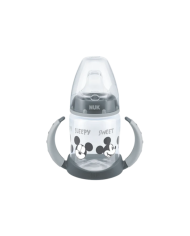 NUK BIBERÃO APRENDIZAGEM MICKEY FIRST CHOICE CINZA 6-18M 150ML