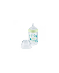 NUK NATURE SENSE BIBERÃO TETINA SILICONE VERDE  150ml