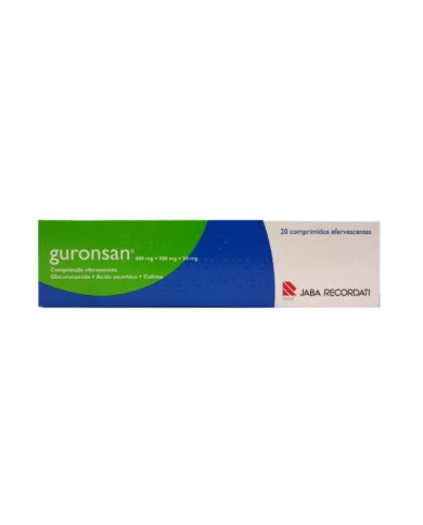 GUROSAN 400/500/50 MG 20 COMPRIMIDOS EFERVESCENTES