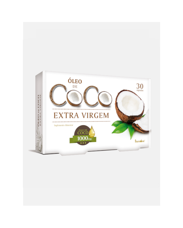 ÓLEO DE COCO EXTRA VIRGEM 1000MG 30 CÁPSULAS - FHARMONAT