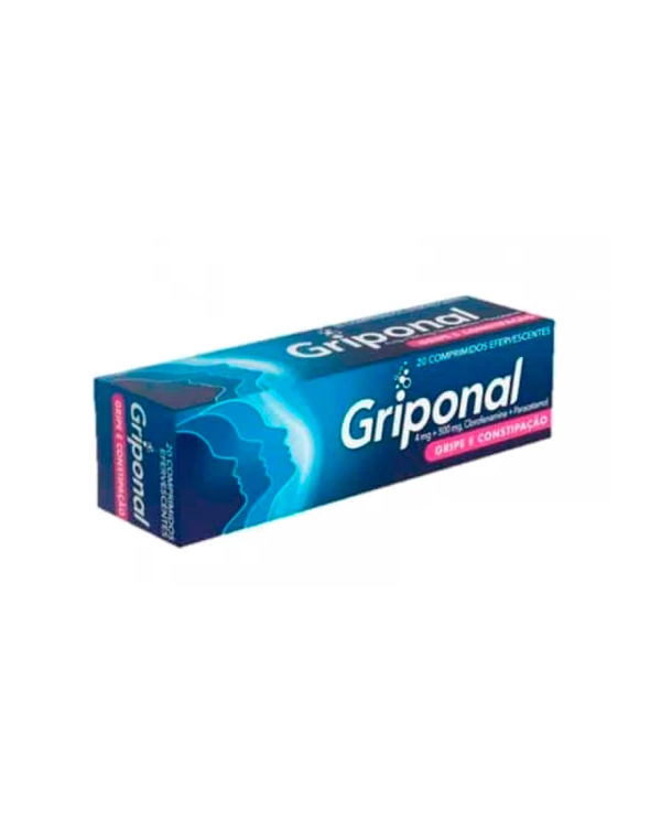 GRIPONAL 4 MG + 500 MG 20 COMPRIMIDOS EFERVESCENTES