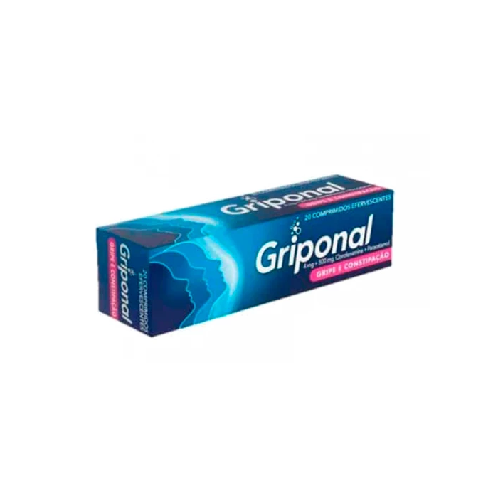 GRIPONAL 4 MG + 500 MG 20 COMPRIMIDOS EFERVESCENTES